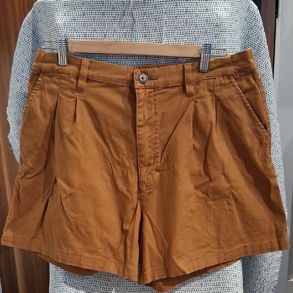 Toad&Co Women's Wanderwell Shorts Large Tan Khaki